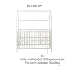 Avtakbare sprinkler på Husseng med stellebord og stellematte 60 x 120 cm hvit - Roba