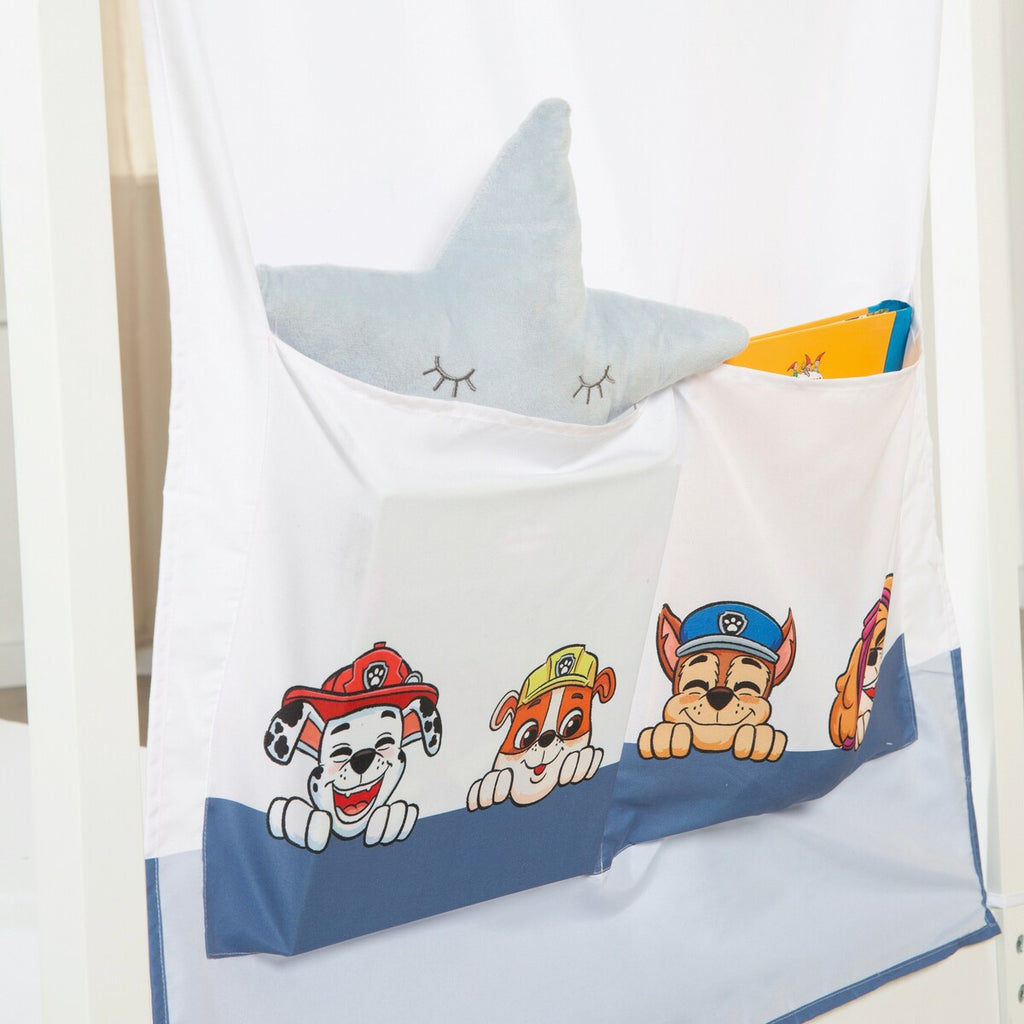 Oversikt av Husseng-trekk 70 x 140 cm Paw Patrol med lommer i barnerom