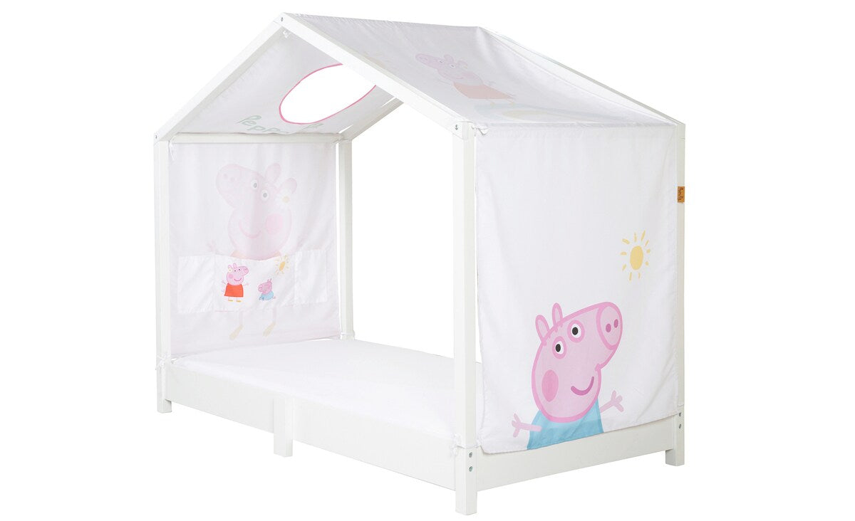 Detalj av Peppa Pig motiv på Husseng-trekk 70 x 140 cm med lommer