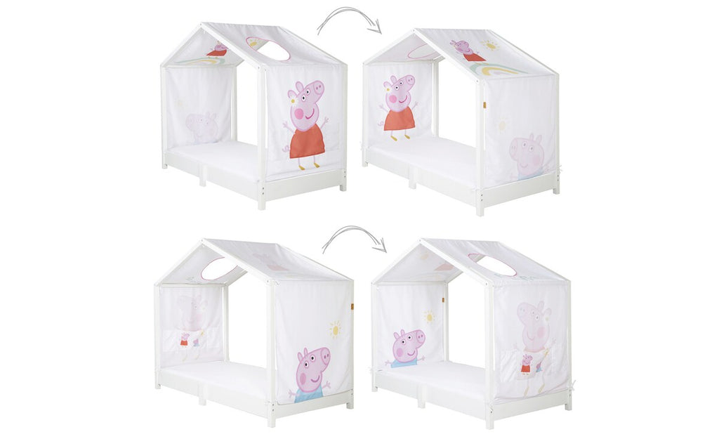 Nærbilde av lomme på Husseng-trekk 70 x 140 cm Peppa Pig