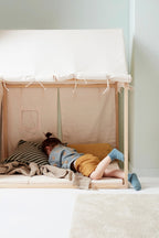 Hustelt off-white 110 x 80 x 124 cm bomull sammenpakket