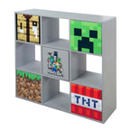 Barn som bruker Hylle med 4 åpne rom og 5 dører push-open Minecraft