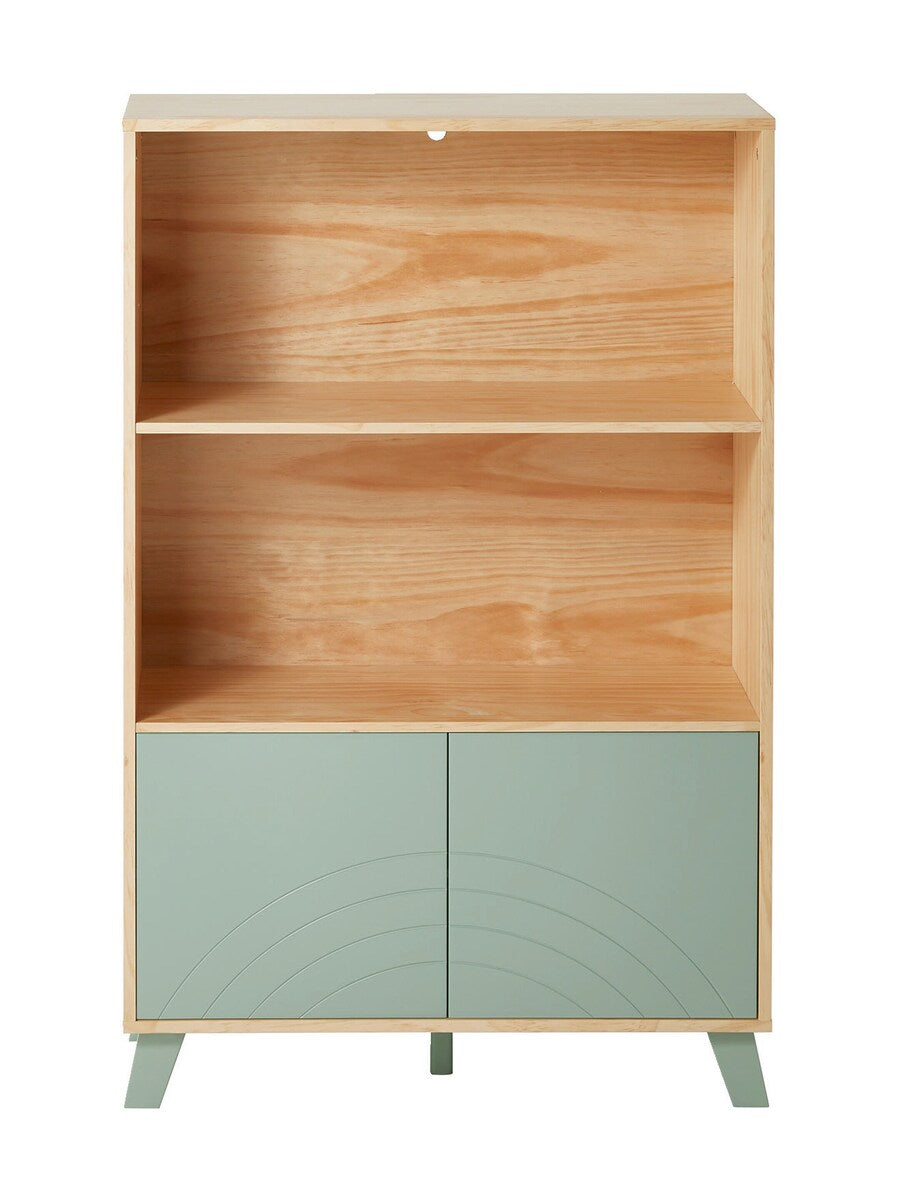 Hylleskap for barnerom REGENBOGEN 123x80 cm MDF detalj av regnbuemotiv
