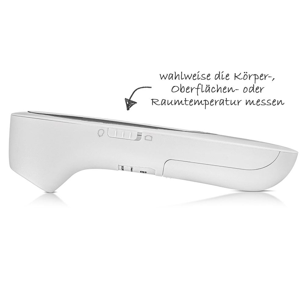 Detalj av display på Infrarødt febertermometer 3-i-1 Colour SoftTemp
