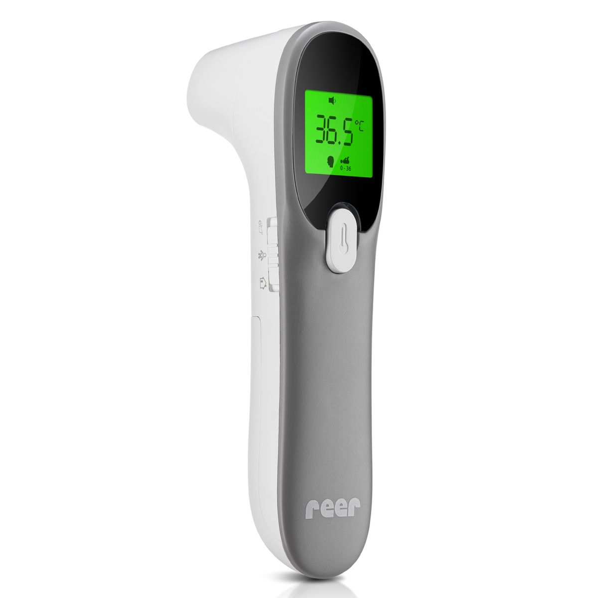 Infrarødt febertermometer 4-i-1 Colour MaxTemp for øre og panne front