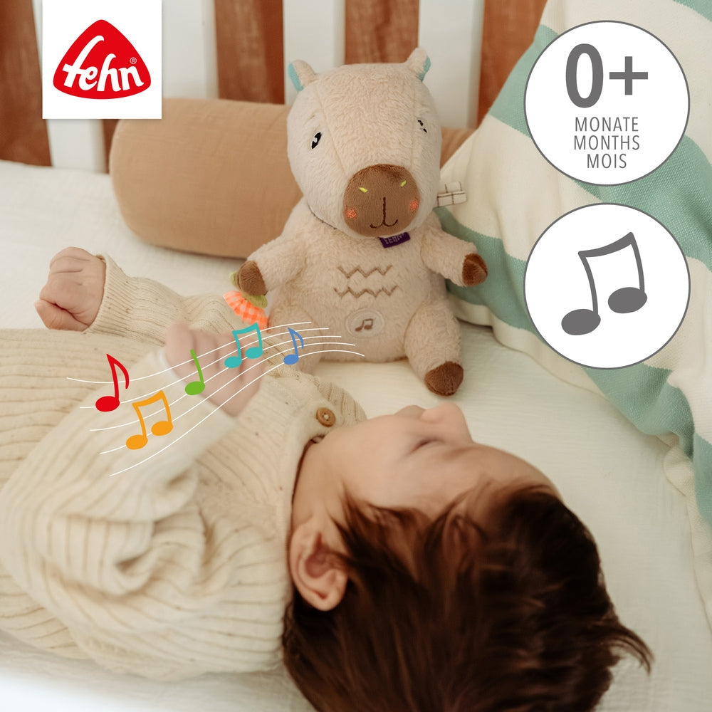 Detalj av lydmodul på Innsovningshjelp Capybara med lydmodul og cry-sensor Fehn