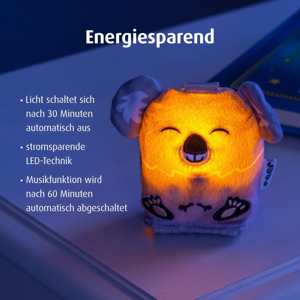 Innsovningshjelp Sleepy Koala med lys og melodier i barnevogn