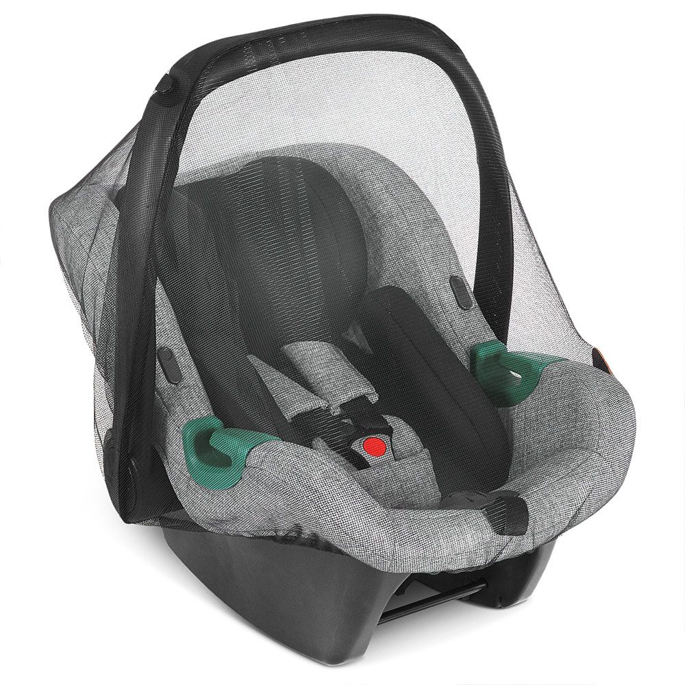 Insektnett til babystol Tulip og Hazel, svart - ABC Design montert på babystol