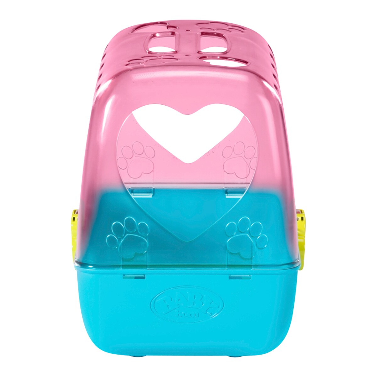 Detalj av snuten på interaktiv dukkehund Lucky med boks