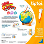 Interaktiv junior globus bakside med detaljer