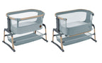 Iora Air bedside-seng Beyond Grey montert ved seng