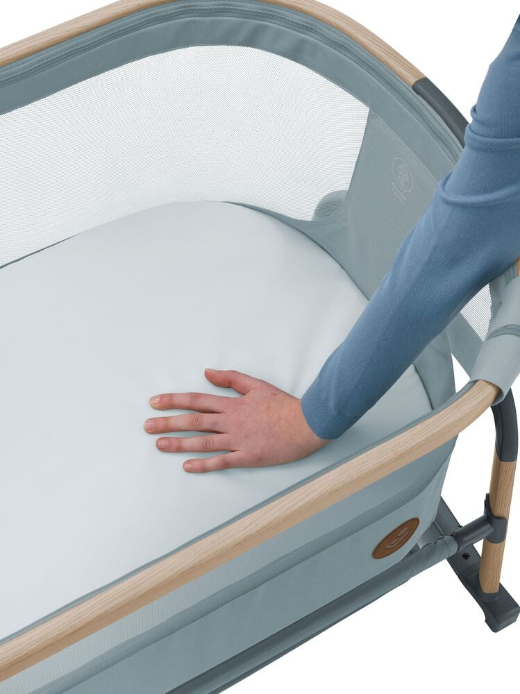 Iora Air bedside-seng Beyond Grey oppbevaringskurv