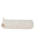 Isbjørnpute med ører, nakkepølse i teddyfleece 60 cm forfra