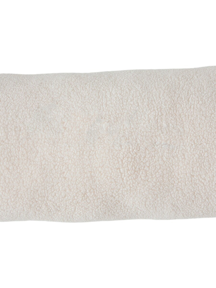 Isbjørnpute med ører, nakkepølse i teddyfleece 60 cm bakside