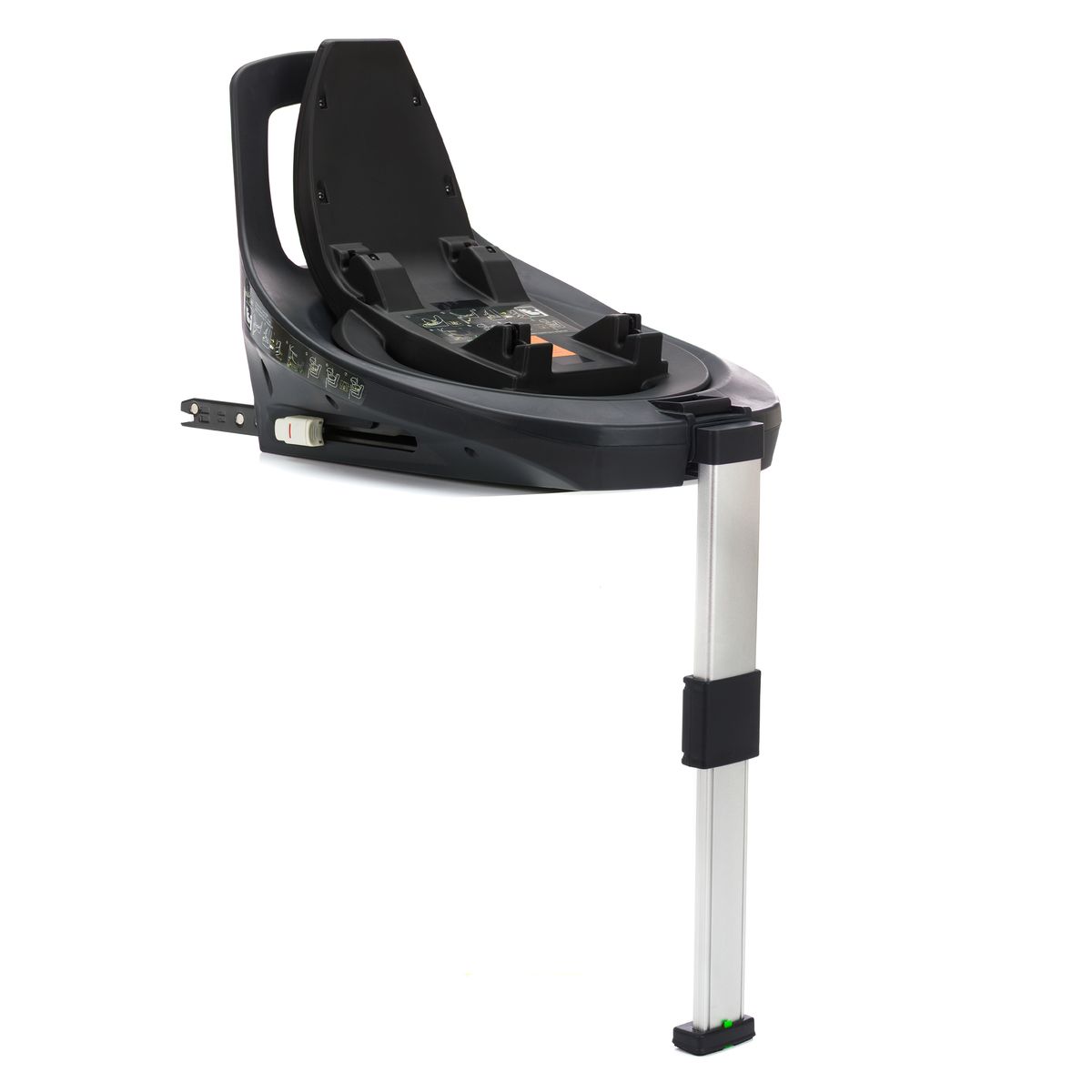 Isofix-base for babystol Noa med støtteben, svart - Fillikid fra forfra