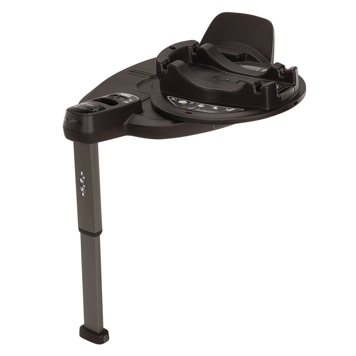 Isofix-base BASE Curv dreibar 360° for Pipa next i svart, sett forfra