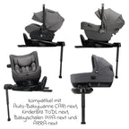 Bakside av Isofix-base BASE next 360° dreibar for Pipa next, svart - Nuna