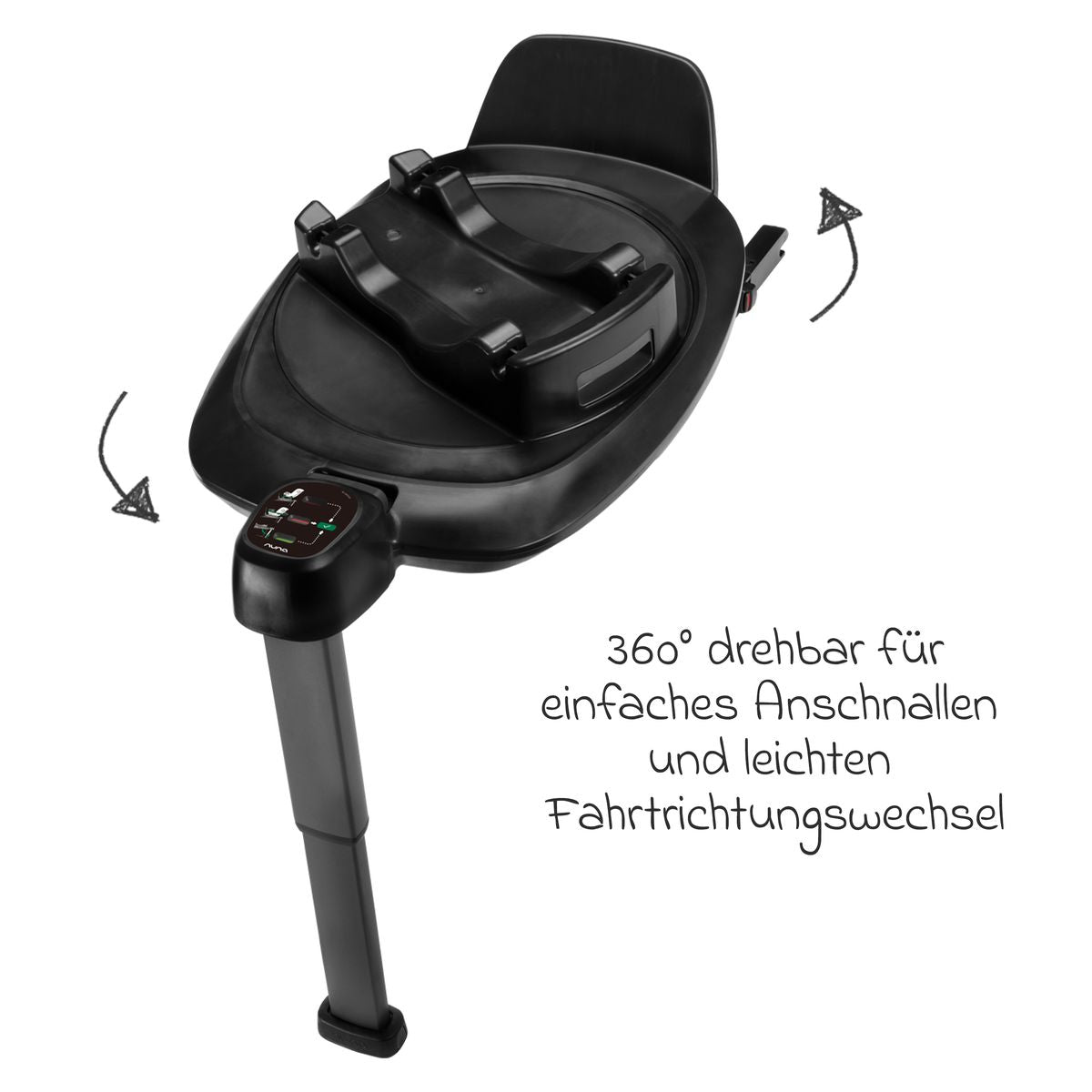 360° dreiefunksjon på Isofix-base BASE next 360° dreibar for Pipa next, svart - Nuna