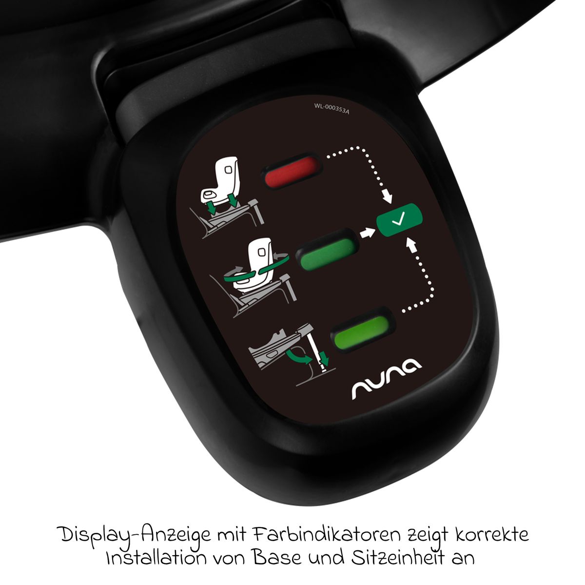 Isofix-base BASE next 360° dreibar for Pipa next, svart - Nuna med Pipa next bilsete