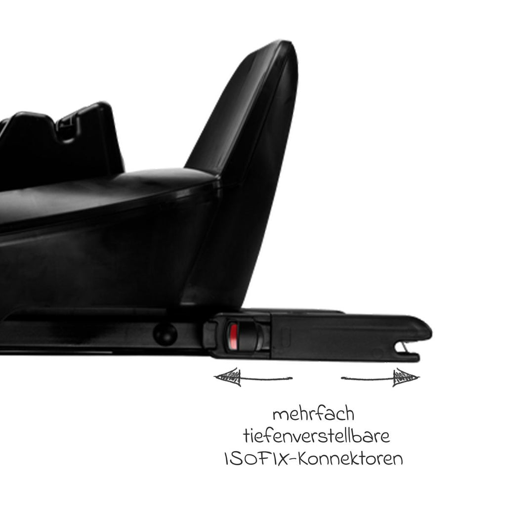 Nærbilde av True Lock indikator på Isofix-base BASE next 360° dreibar for Pipa next, svart - Nuna
