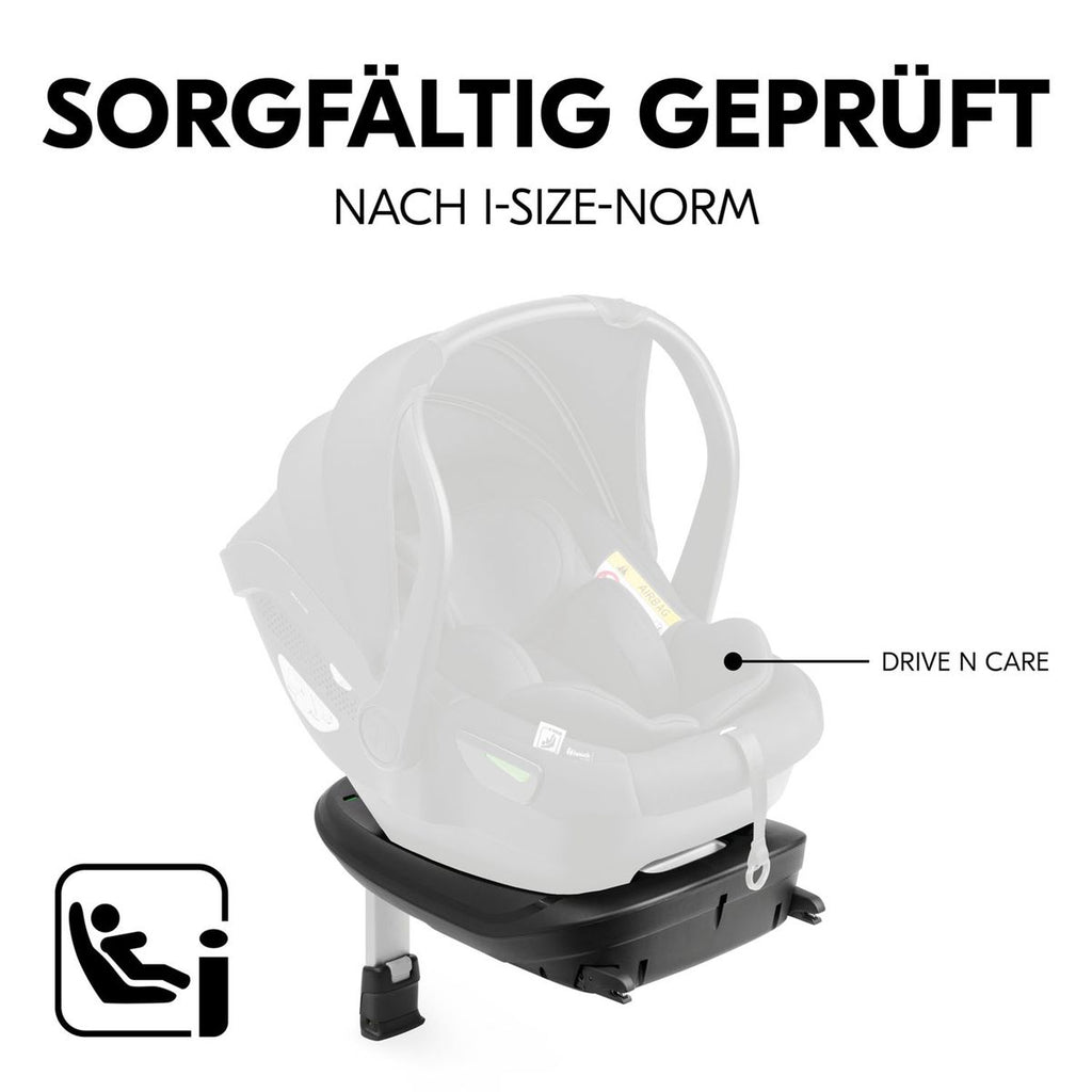 Isofix-base i-Size for babystol Drive N Care Base - Hauck detalj av festemekanisme