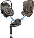 ISOFIX-base FamilyFix Slide Pro 40-105 cm Black nærbilde av støttefot