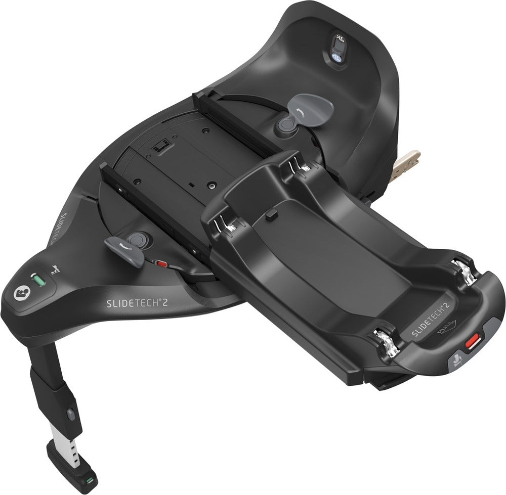 ISOFIX-base FamilyFix Slide Pro 40-105 cm Black montert i bil