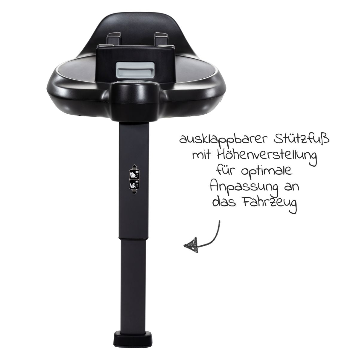 Isofix-base i-Base Encore 360° dreibar, i-Size, svart - Joie Signature bakside