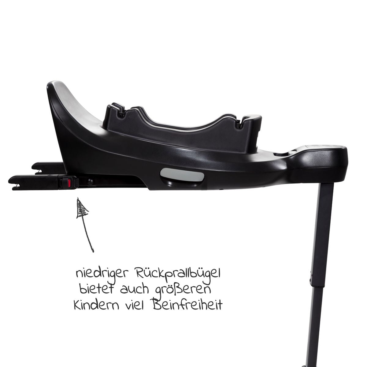 Isofix-base i-Base Encore 360° dreibar, i-Size, svart - Joie Signature nærbilde av støttefot