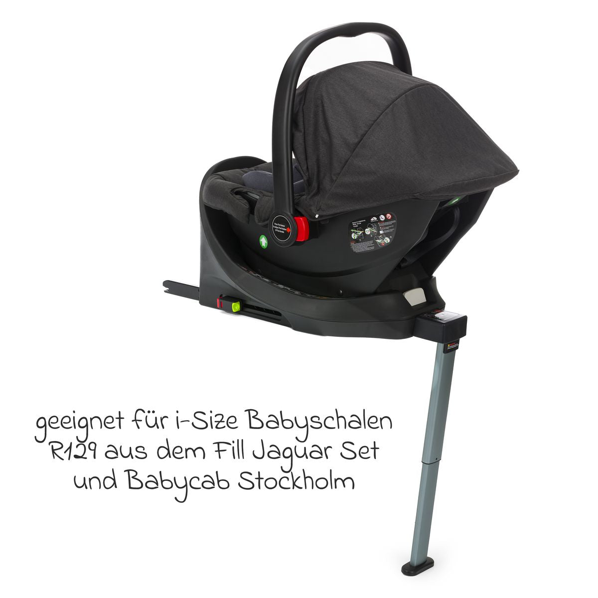 Isofix-base i-Size for babystol Jaguar bakside