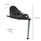 Isofix-base i-Size for babystol Jaguar med justerbar støttefot
