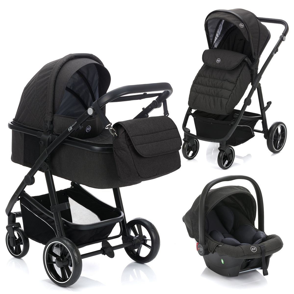 Isofix-base i-Size for babystol Jaguar sideprofil