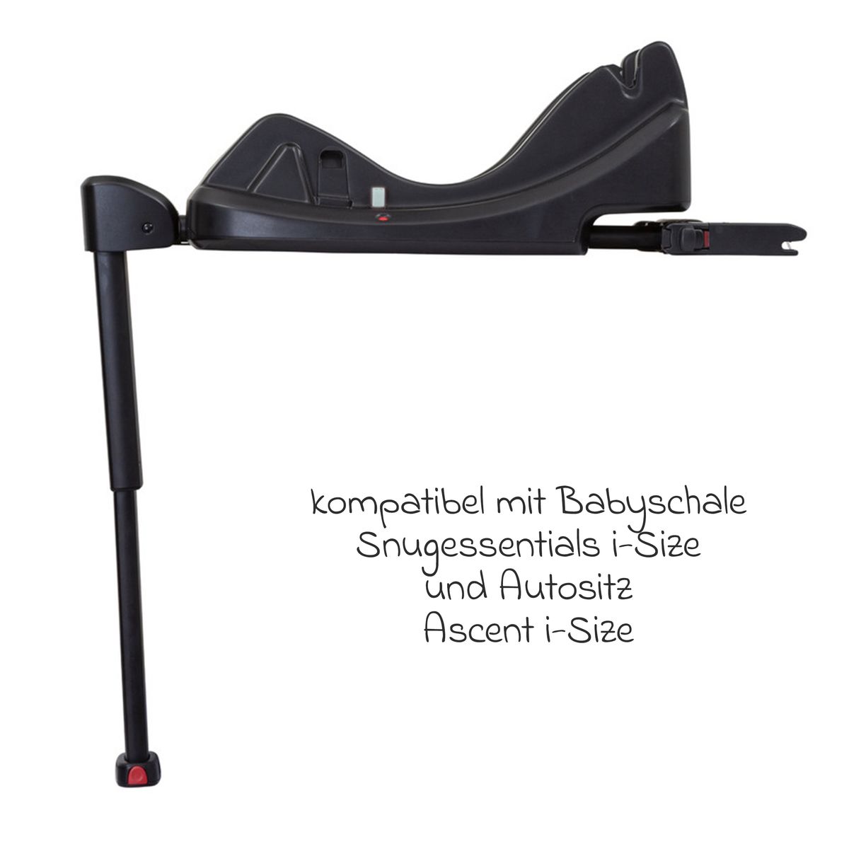 Isofix-base Isofamily i-Size for SnugEssentials sideprofil