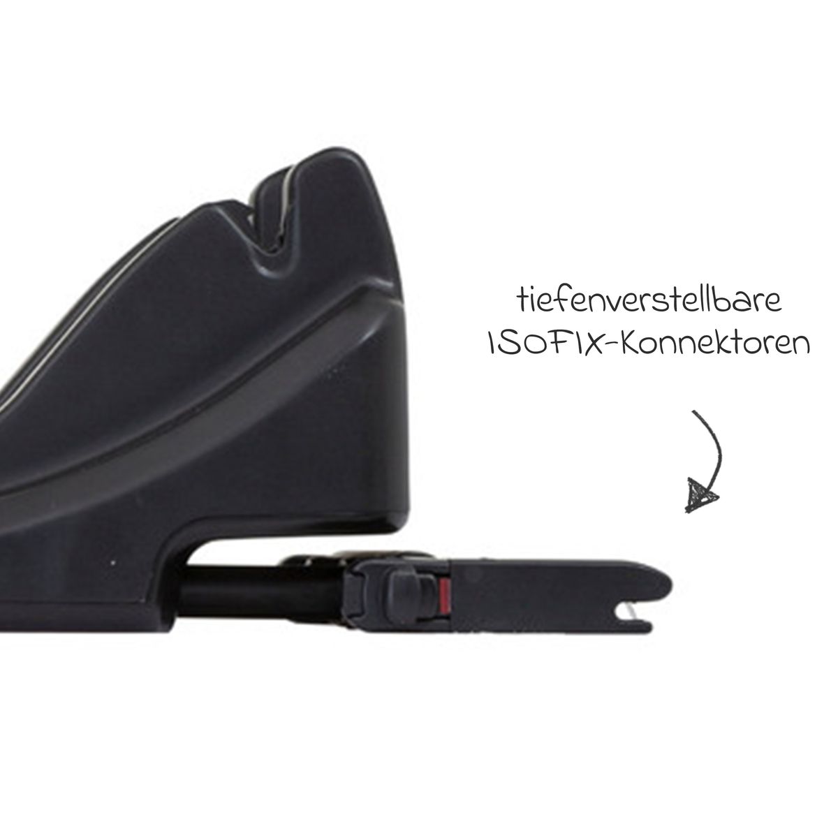 Isofix-base Isofamily i-Size for SnugEssentials detalj av støttefot