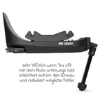 Isofix-base Root 360° dreibar for Tulip og Lily detalj av støttebein