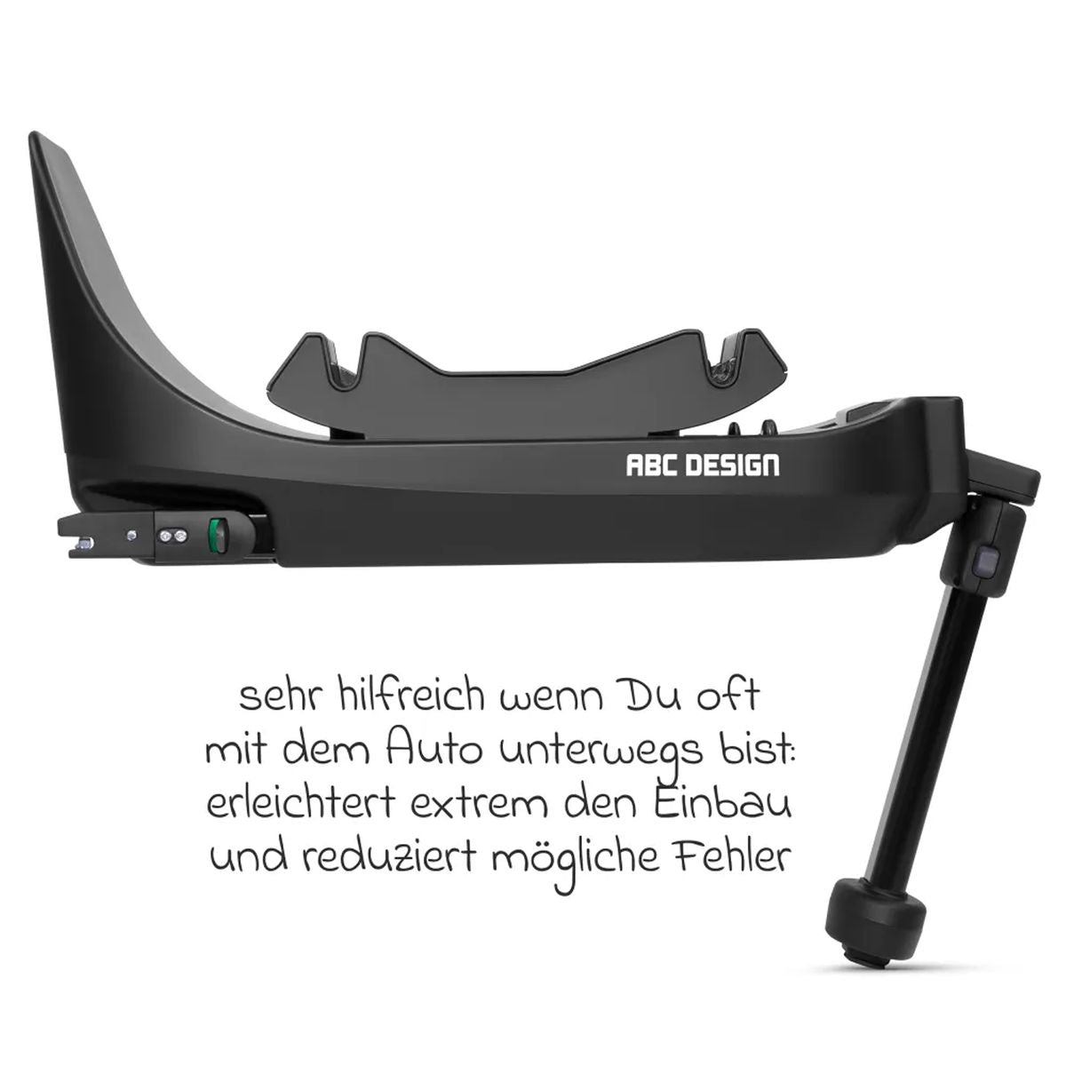 Isofix-base Root 360° dreibar for Tulip og Lily detalj av støttebein