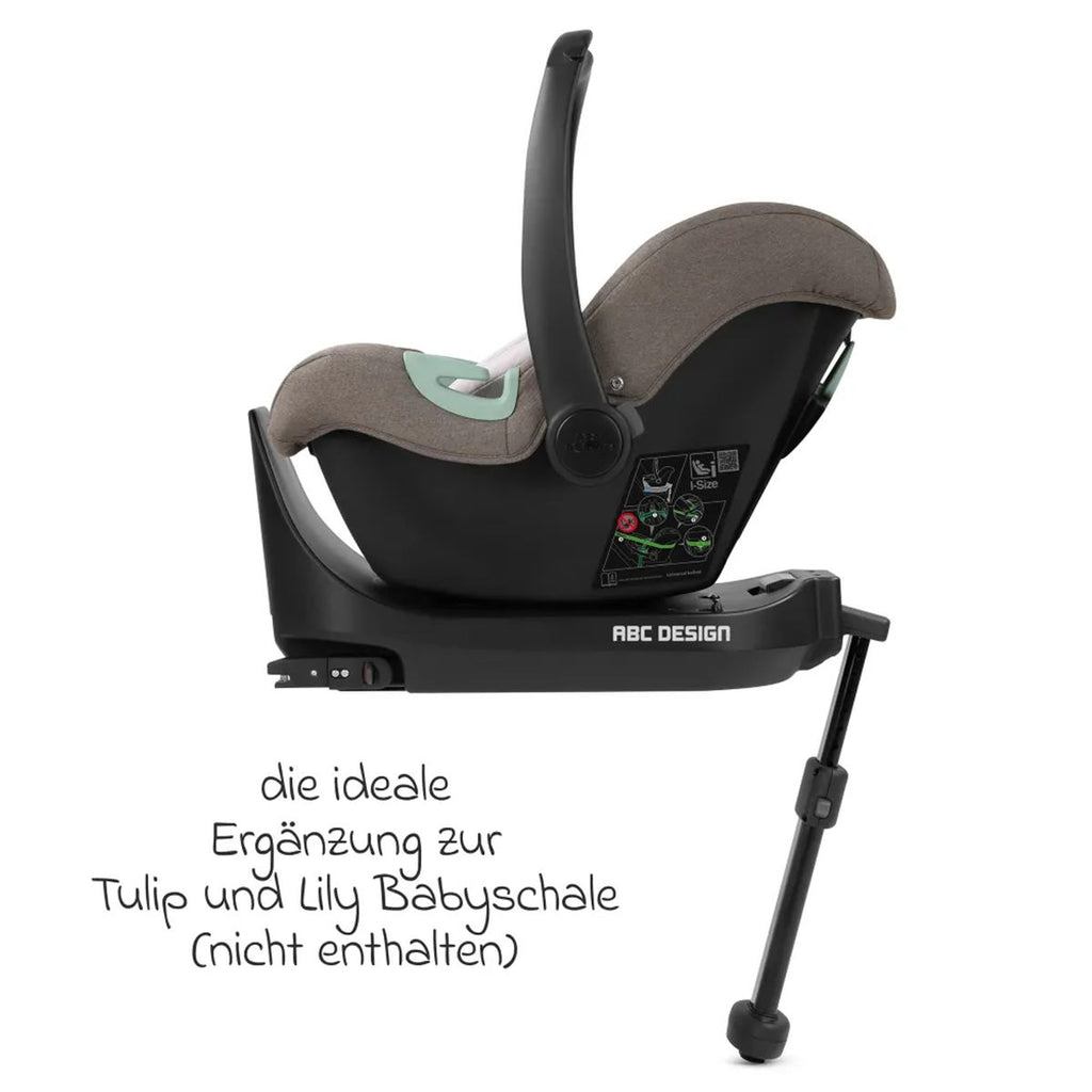 Isofix-base Root 360° dreibar for Tulip og Lily montert i bil