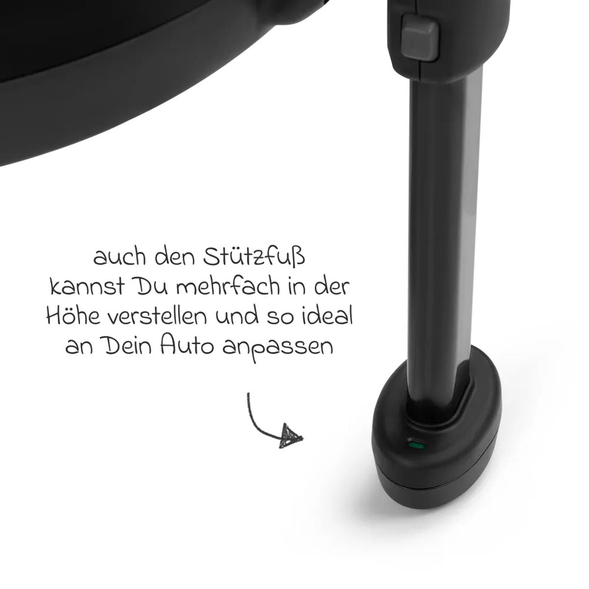 Isofix-base Root 360° dreibar for Tulip og Lily rotert mot bilens dør