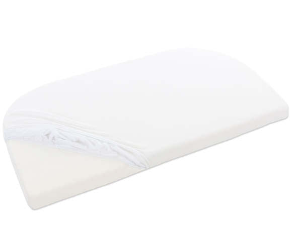 Jersey laken hvit 100 % bomull for Maxi, Boxspring og Trend vist foran