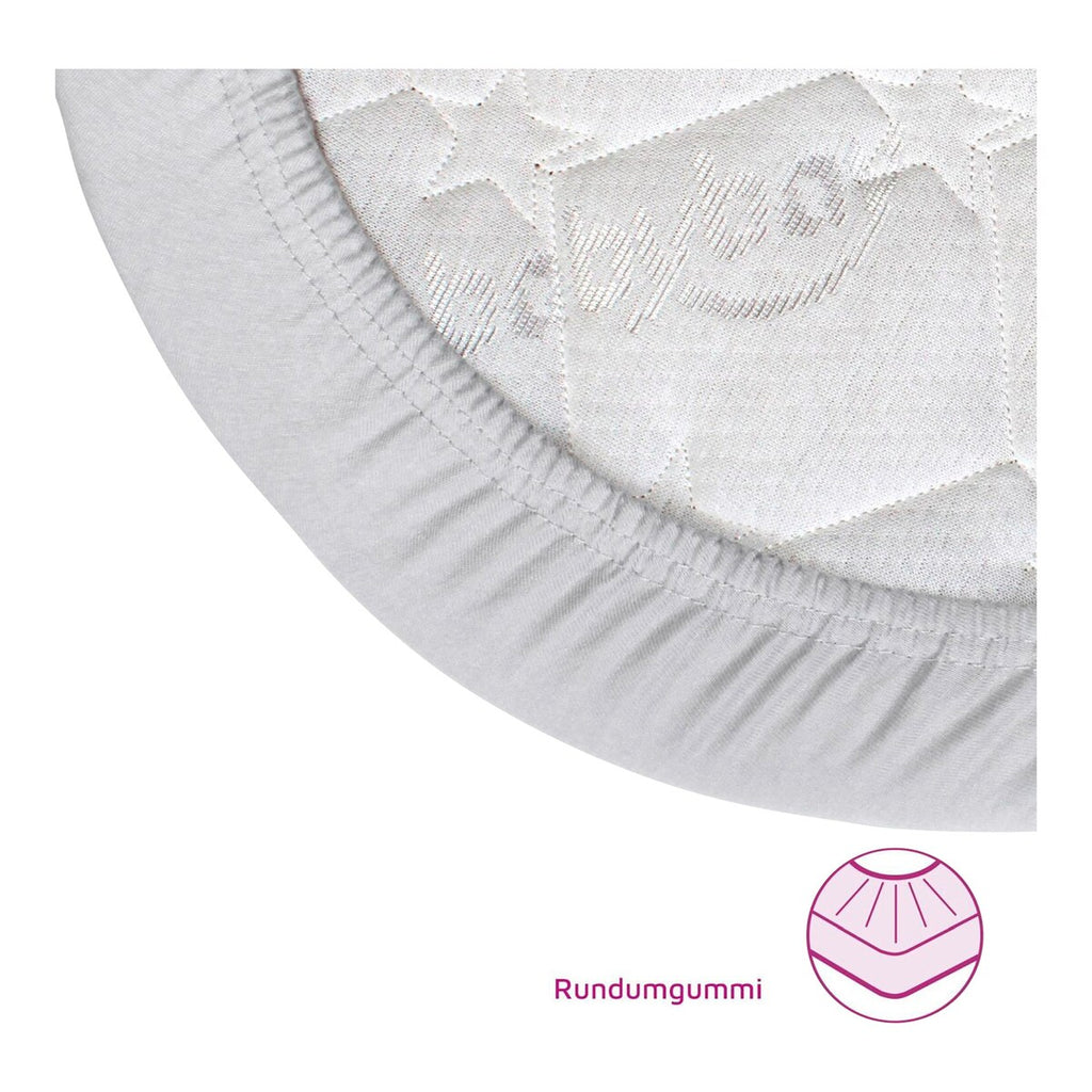 Jersey stretchlaken Deluxe 2-pack for bedside crib bomull - babybay
