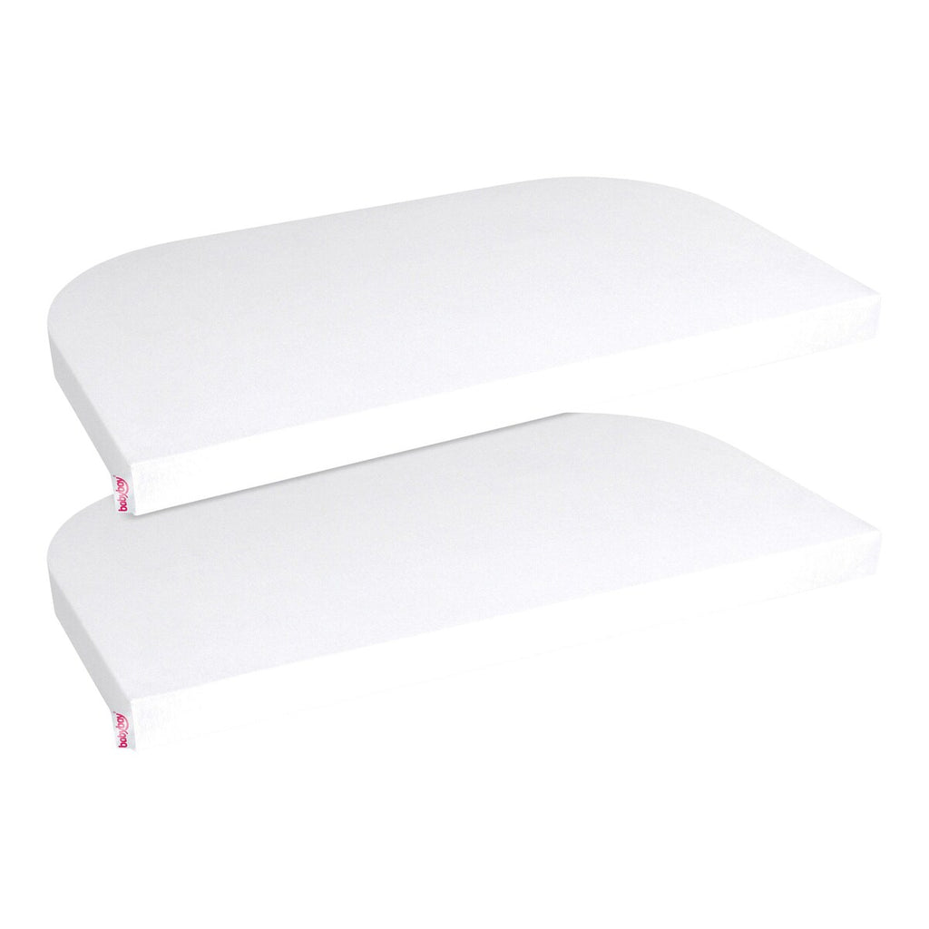 Jersey stretchlaken Deluxe 2-pack for bedside crib bomull forfra