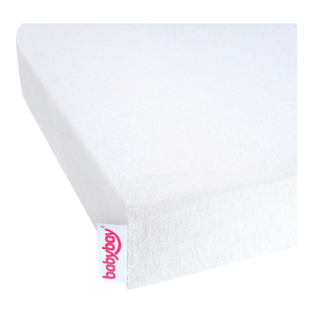 Jersey stretchlaken Deluxe 2-pack for bedside crib bomull bakside