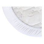 Nærbilde av stoffet på Jersey stretchlaken Deluxe 2-pack for bedside crib bomull