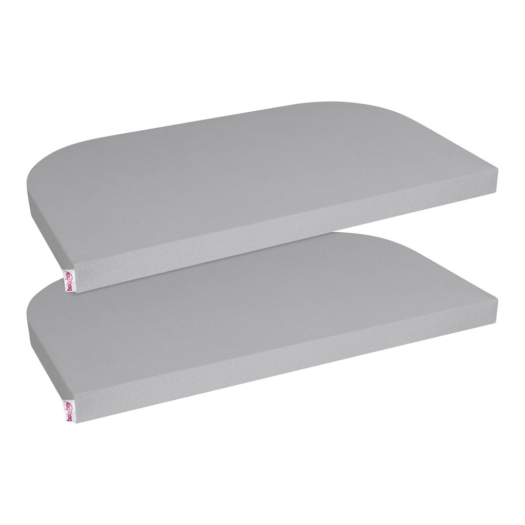 Jersey stretchlaken Deluxe 2-pack for bedside crib bomull - babybay