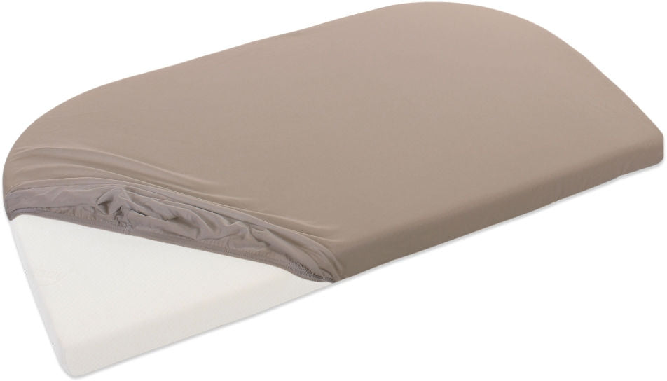 Jerseylagen for babybay madrass nougat forfra