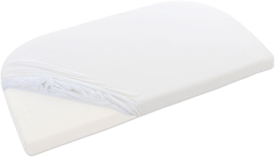 Jerseylagen for babybay madrass offwhite forfra