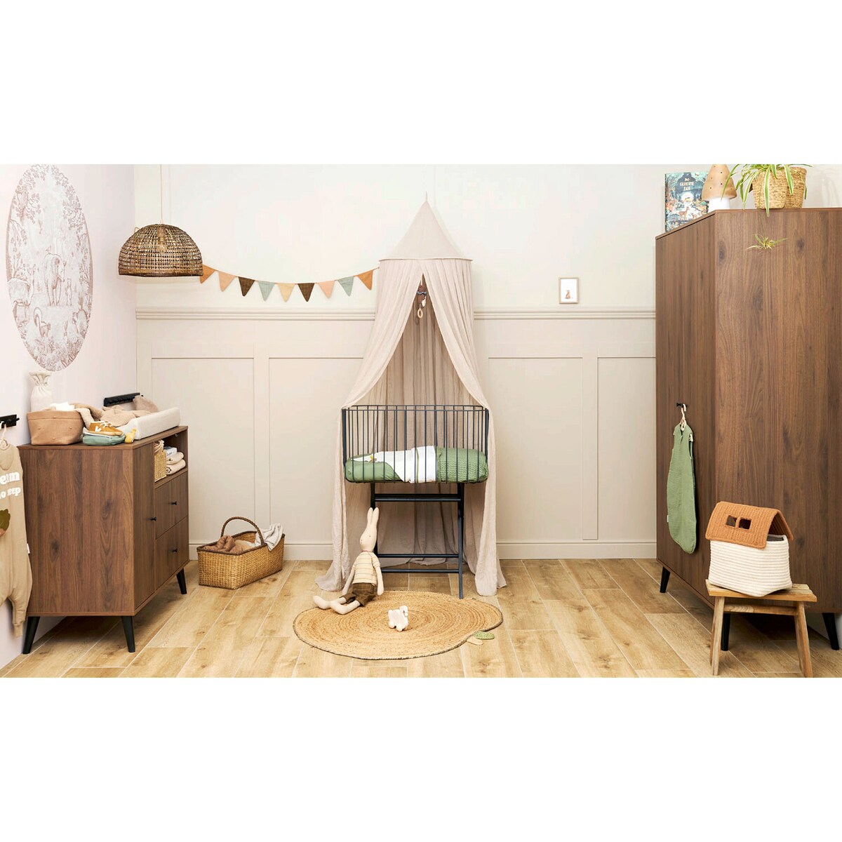 Jerseylaken 2-pack 40x80-40x90 cm bomull i kurv