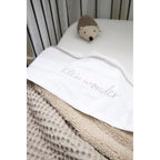 Jerseylaken 2-pack 50x90 cm bomull Meyco Baby montert på madrass