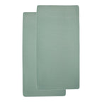 Jerseylaken 2-pack 70x140-70x150 cm bomull - Meyco Baby