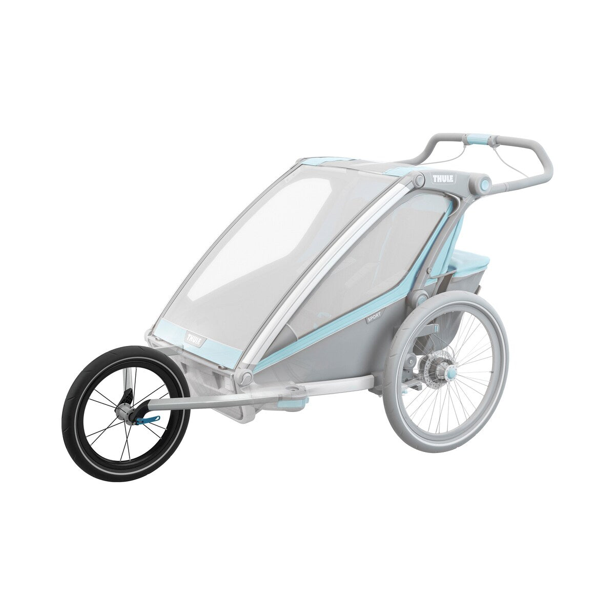 Joggingkit double for Chariot Sport/Cross/Cab (til 2024) detalj av hjul